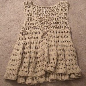 Free People Macrame Tank